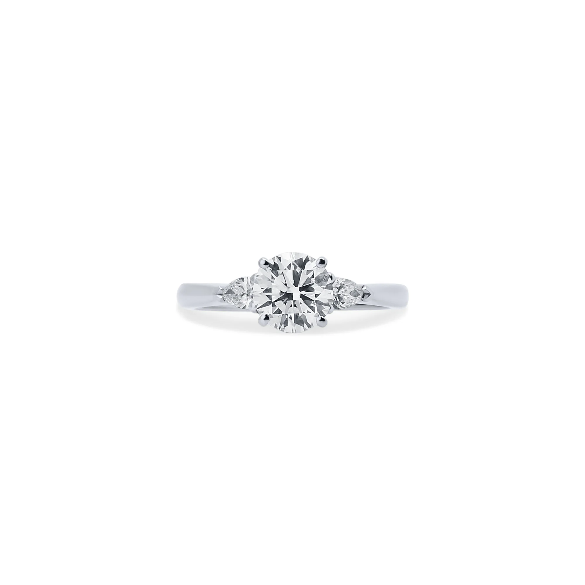 Simple round 2025 cut engagement rings